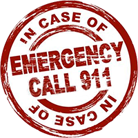 In case of emergency, call 911
