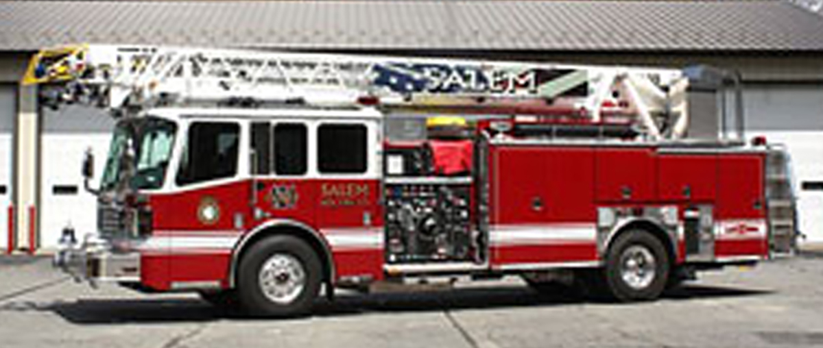 Ladder Truck 121 driver's side view