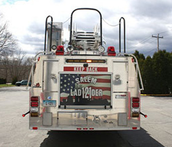 Ladder Truck 121 rear view