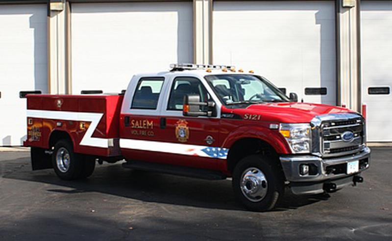 Service Truck 121 passenger's side view